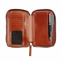 Leonard Heyden Cambridge Handy Umhängetasche Cognac