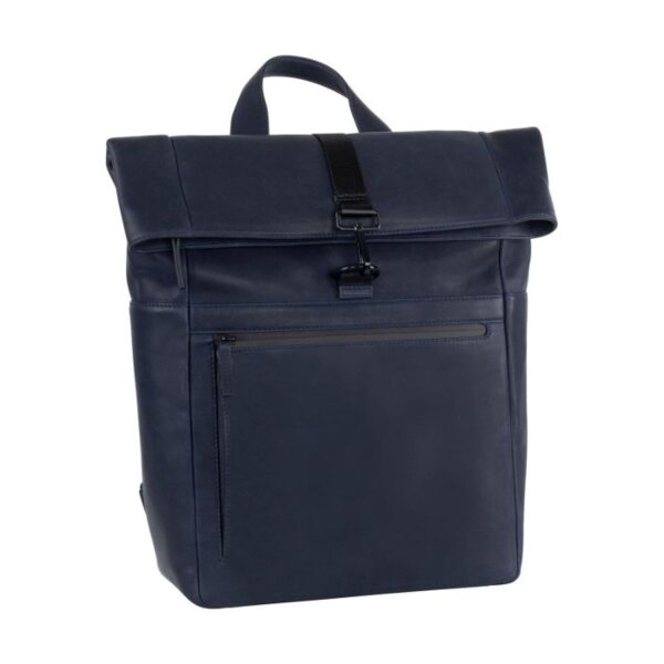 Leonard Heyden Den Haag Rucksack Rolltop Blau