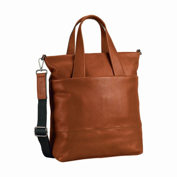 Leonhard Heyden Hamburg Shopper Cognac