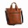 Leonhard Heyden Hamburg Shopper Cognac
