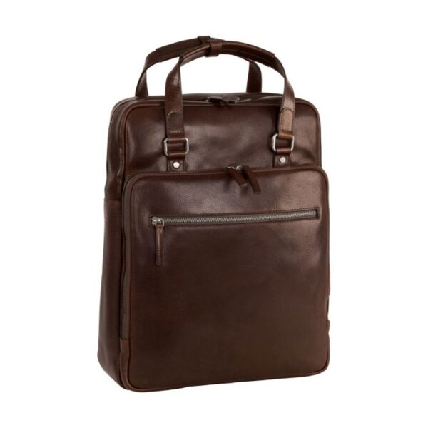 Leonard Heyden Roma Kurzgrifftasche/Rucksack Braun