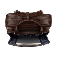 Leonard Heyden Roma Kurzgrifftasche/Rucksack Braun