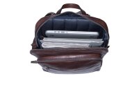 Leonard Heyden Roma Businessrucksack Braun