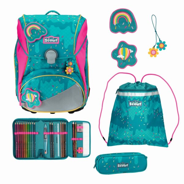 Scout Alpha Set Schulranzenset Happy Confetti