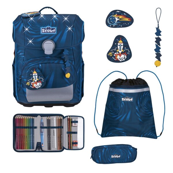 Scout Neo Set LED Schulranzenset Rocket Rider