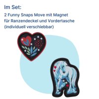 Scout Funny Snaps Move 2er Set Magnet White Unicorn
