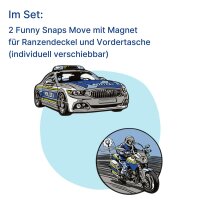 Scout Funny Snaps Move 2er Set Magnet Blue Police