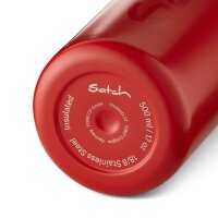 Satch Edelstahl Trinkflasche Red