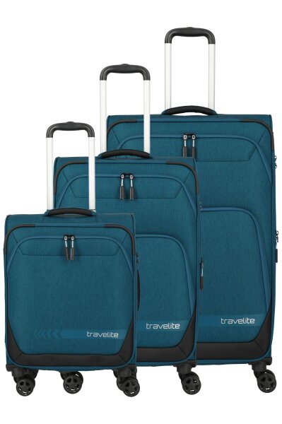 Travelite Kick Off Trolley 4w Lex/Mex/S Petrol