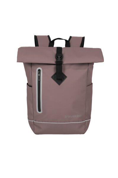 Travelite Basics Roll-Up Backpack Plane, Blush