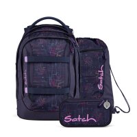 Satch Pack Schulrucksack Set Cyber Pink