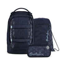 Satch Pack Schulrucksack Set Cyber Blue